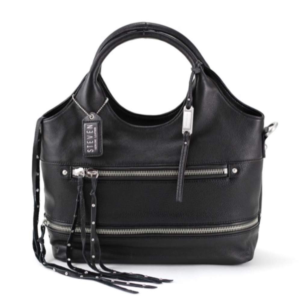 Steve Madden Besos Leather Satchel Shoulder Bag